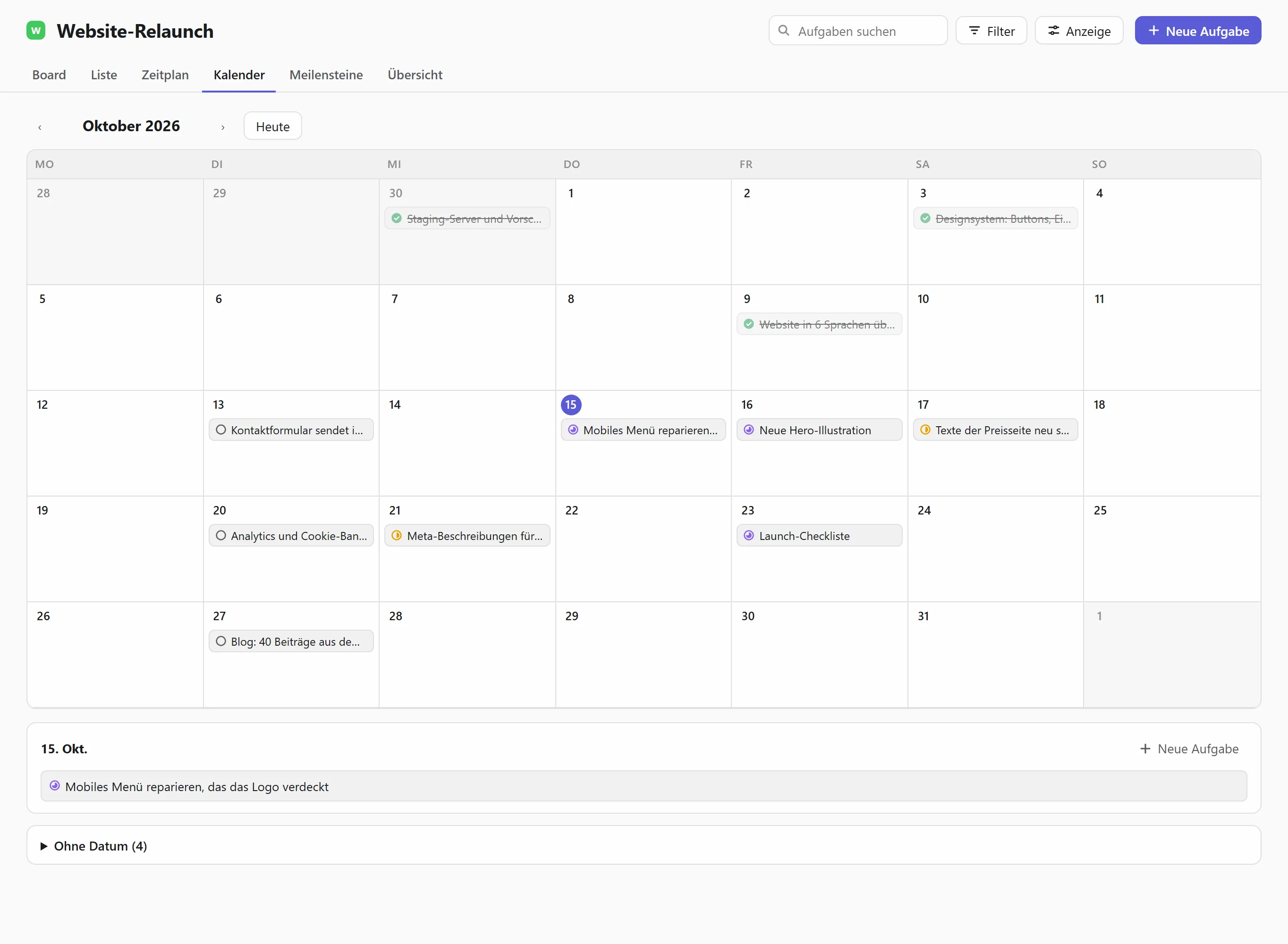 Der Kalender