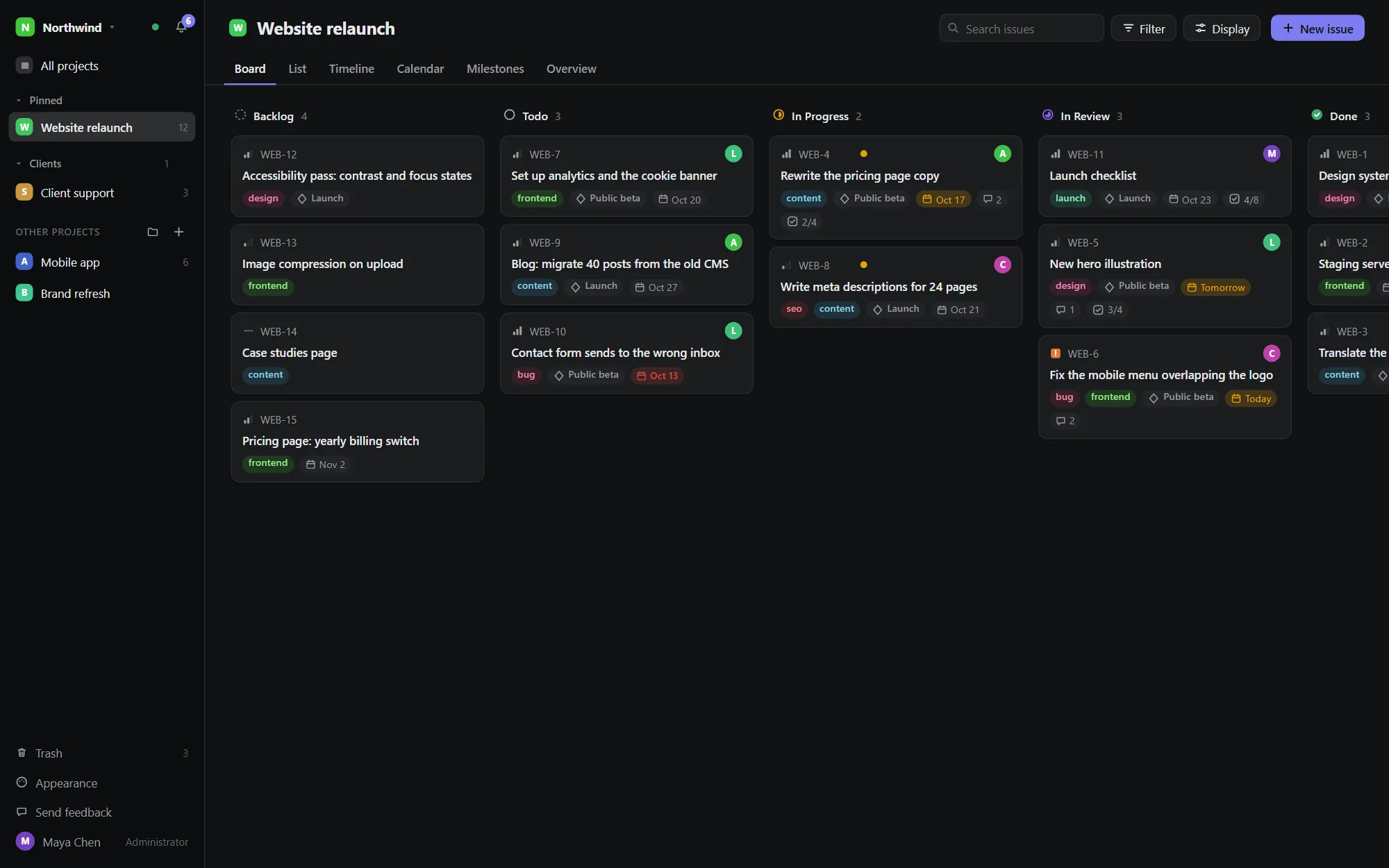 Dark mode