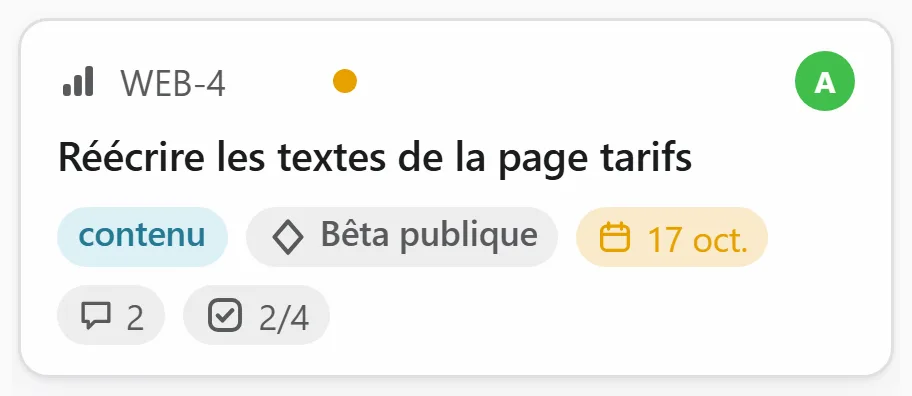 Une carte de près