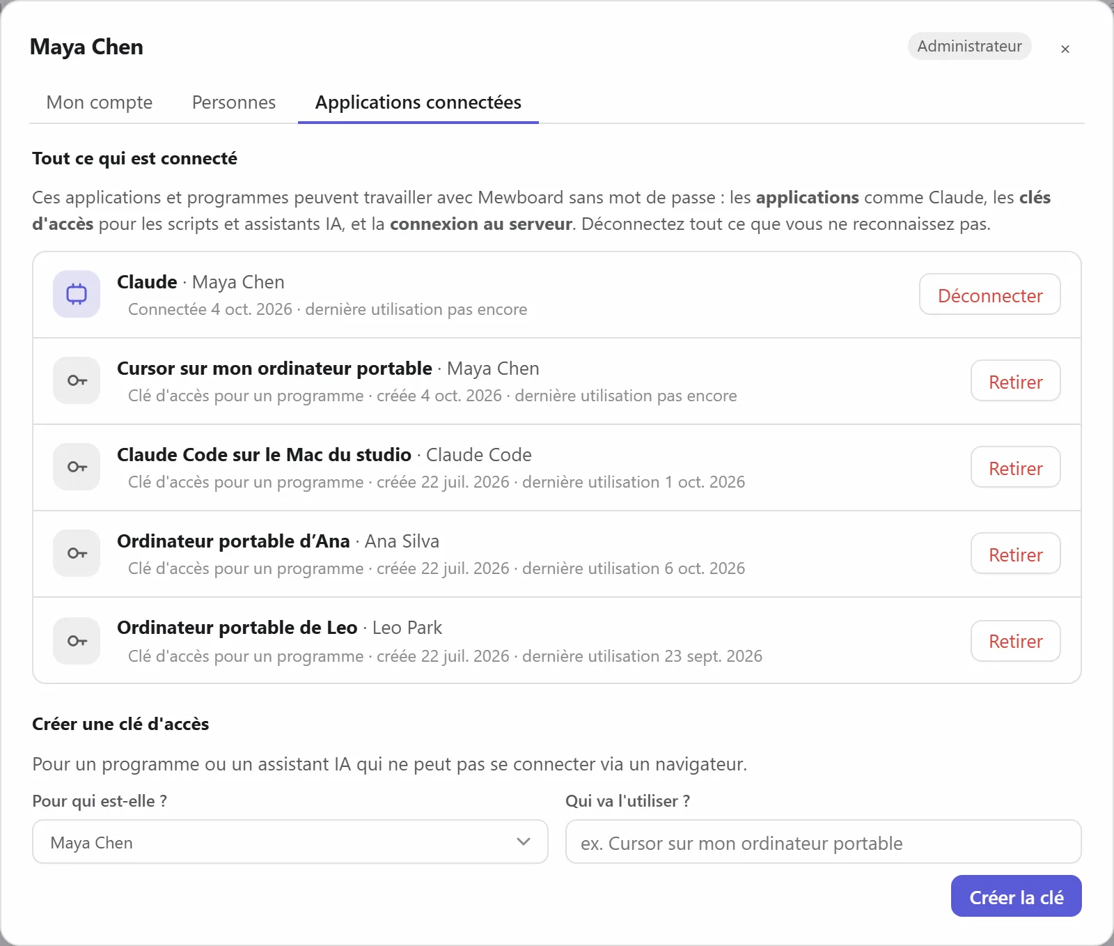 Applications connectées