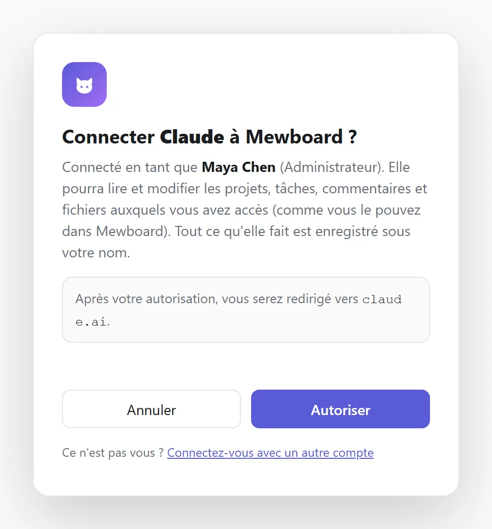 Autoriser Claude