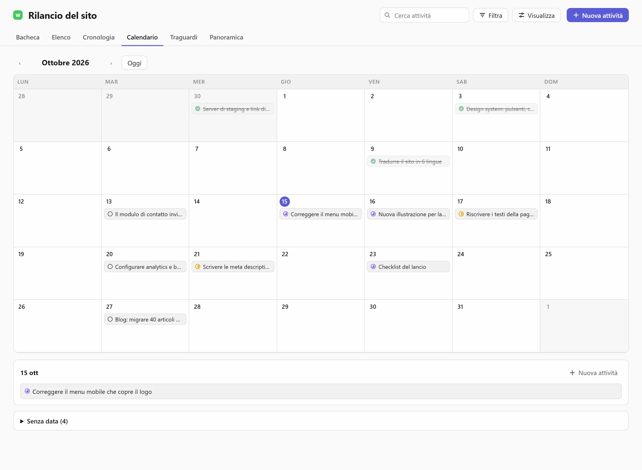 Il calendario
