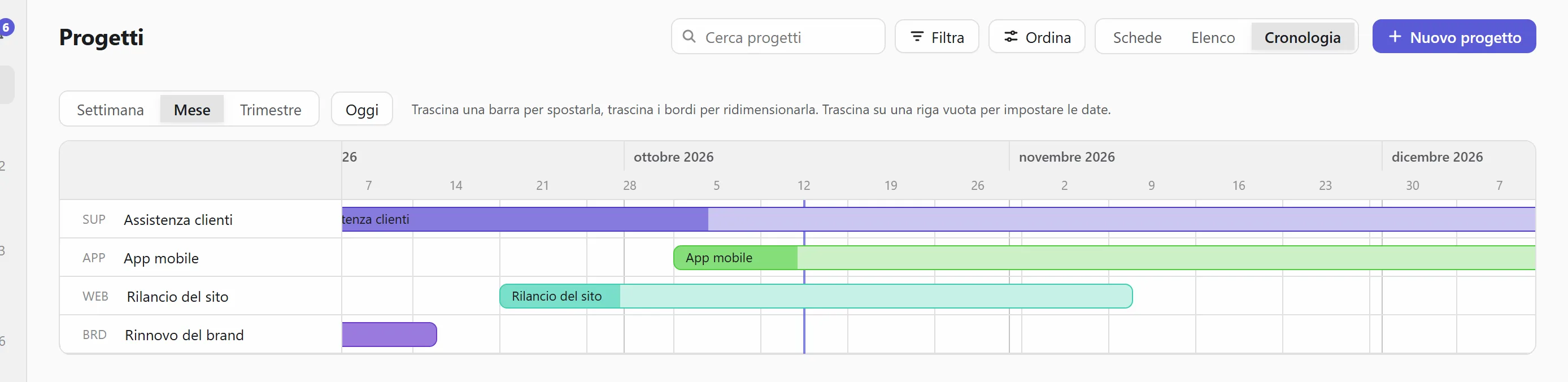 Nella cronologia
