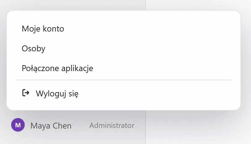 Menu pod Twoim imieniem