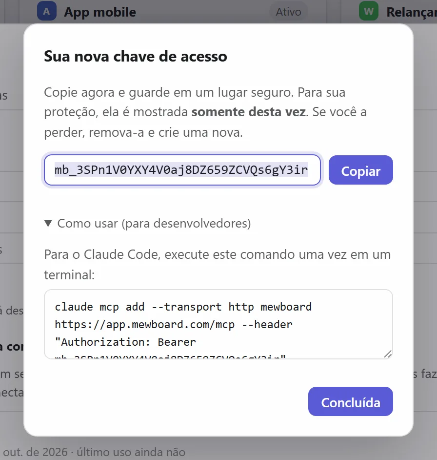 Uma nova chave de acesso