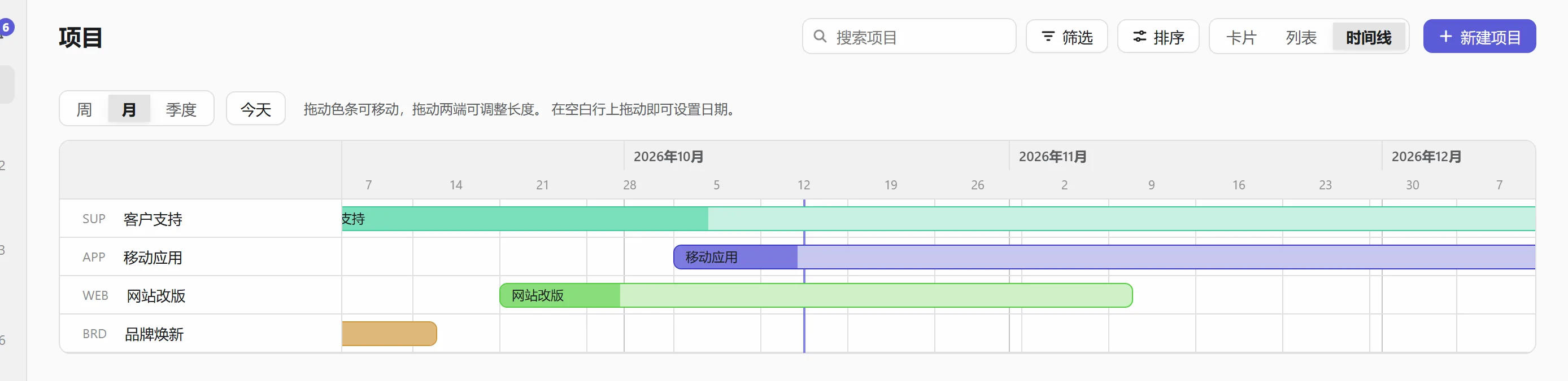 时间线视图